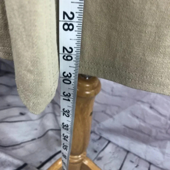 Denim & Co denim khaki jacket large - Picture 5 of 8